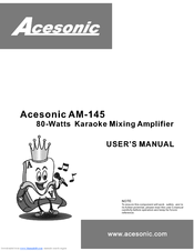 Acesonic AM-145 User Manual