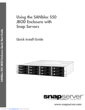 Adaptec SANbloc S50 JBOD Quick Install Manual