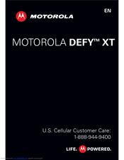 Motorola DEFY XT User Manual