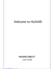 Huawei U8651T User Manual