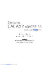 Samsung Galaxy Admire 4G User Manual