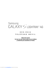 Samsung Galaxy S LighTray 4G Manual Del Usuario