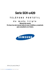 Samsung SCH-u420 Series Manual Del Usuario