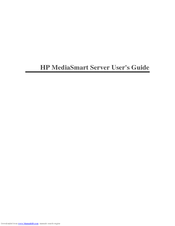 HP MediaSmart Server User Manual