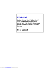Advantech DVMB-554E User Manual