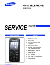 Samsung SGH E590 - Cell Phone 70 MB Service Manual