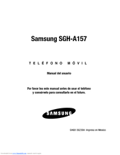 Samsung SGH-A157 Manual Del Usuario