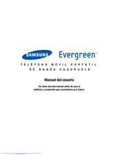 Samsung EVERGREEN SGH-A667 Manual Del Usuario