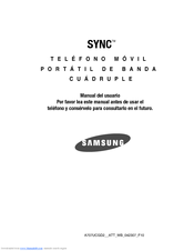 Samsung AT&T SYNC Manual Del Usuario