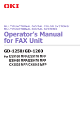 Oki GD-1260 Operator's Manual