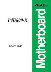 Asus P4U800-X User Manual