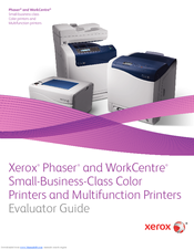 Xerox WorkCentre 6505N Evaluator Manual