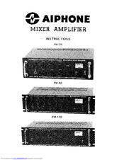 Aiphone PM-30 Instructions Manual