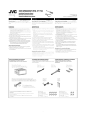 JVC KW-NT800HDT Installation Manual
