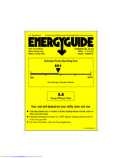 LG LT1033CNR Energy Manual
