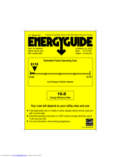 LG LW1513ER Energy Manual