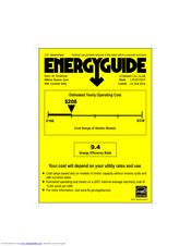 LG LW2513ER Energy Manual