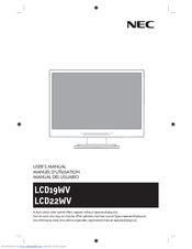 NEC LCD22WV User Manual