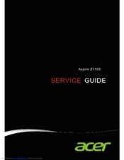 Acer Aspire Z1100 Service Manual