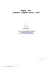 Acer Aspire Z1650 Service Manual