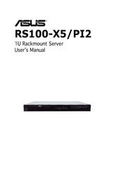 Asus RS100-X5/PI2 User Manual
