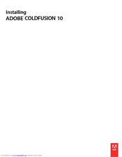 Adobe 38043755 - ColdFusion Enterprise - Mac Installation Manual