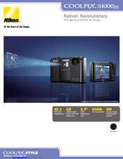 Nikon COOLPIX S1000pj Brochure