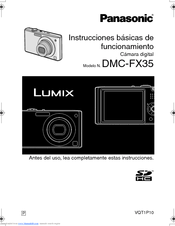 Panasonic DMC-FX35K - Lumix Digital Camera Instrucciones Básicas De Funcionamiento
