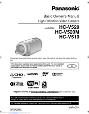 Panasonic HC-V510 Basic Owner's Manual