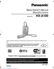Panasonic HX-A100 Basic Owner's Manual