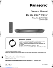 Panasonic DMP-BDT230 Owner's Manual