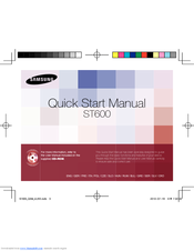 Samsung EC-ST600ZBPB Quick Start Manual