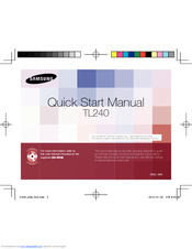 Samsung TL240 Quick Start Manual