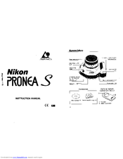 Nikon PRONEA S Instruction Manual