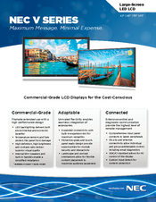 NEC MultiSync V463 Specification