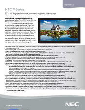 NEC V421-2 Specifications