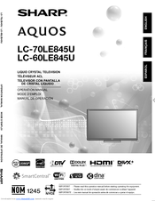 ディズニープリンセスのベビーグッズも大集合 AQUOS SHARP W 2018年製 LC-40W5 W5 テレビ Sharp Aquos LC-70C7450U Manuals | ManualsLib