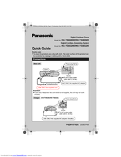 Panasonic KX-TG8222E Quick Manual