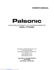 Palsonic TFTV836BK Owner's Manual