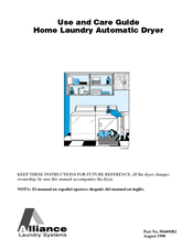 Alliance Laundry Systems D310IE3B Use And Care Manual