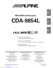 Alpine CDA-9854L Owner's Manual