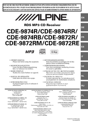 Ale Cde 9874rb Manuals Manualslib