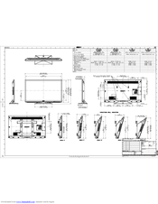 Sony Bravia KDL-42EX443 Dimensional Drawing