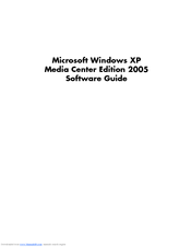 HP Media Center m7200 - Desktop PC Software Manual