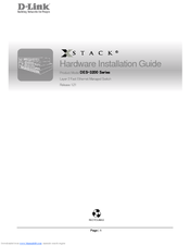 D-Link xStack DEC-3200 Series Hardware Installation Manual
