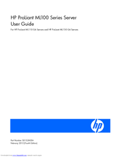 HP ML150 - ProLiant - G6 User Manual