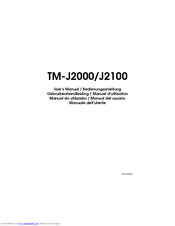 Epson J2100 - TM Color Inkjet Printer User Manual