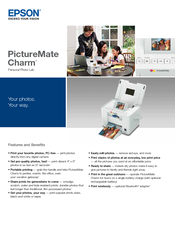 Epson PictureMate Charm Features And Benefits