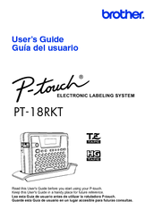 Brother P-Touch PT-18RKT User Manual