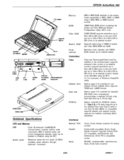 Epson ActionNote 660C Product Information Manual